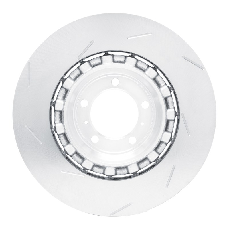 Porsche Panamera Brake Rotor (1) - Right Rear - R1 Concepts - Slotted Carbon Alloy GeoMET - `17-`21